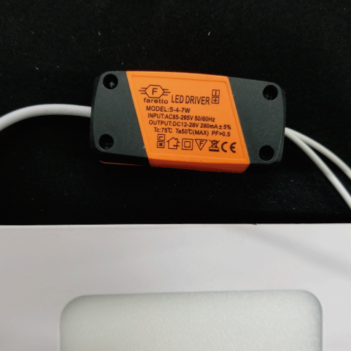 Plafón Embutido Cuadrado 6W Luz Cálida Lumex - Imagen 3