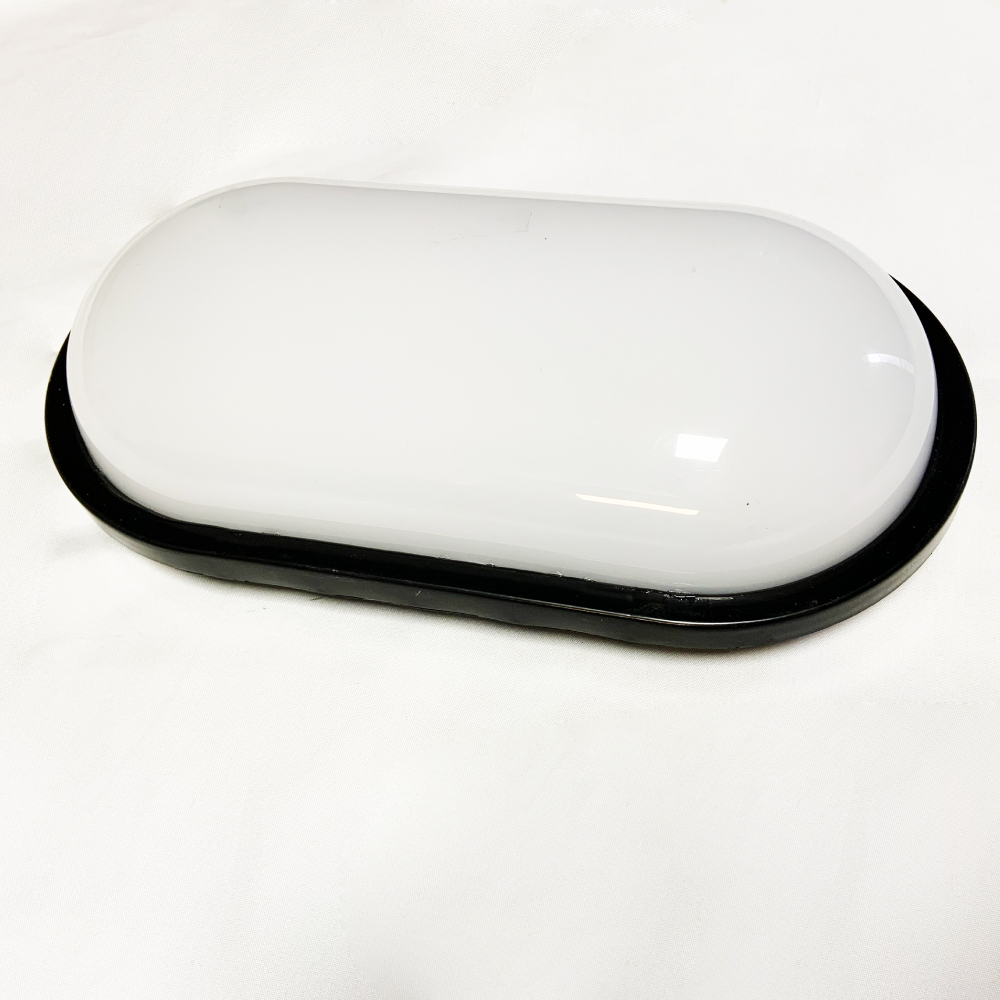 Plafón Sobrepuesto Ovalado Negro 20W Ip54 Luz Fría - Imagen 3
