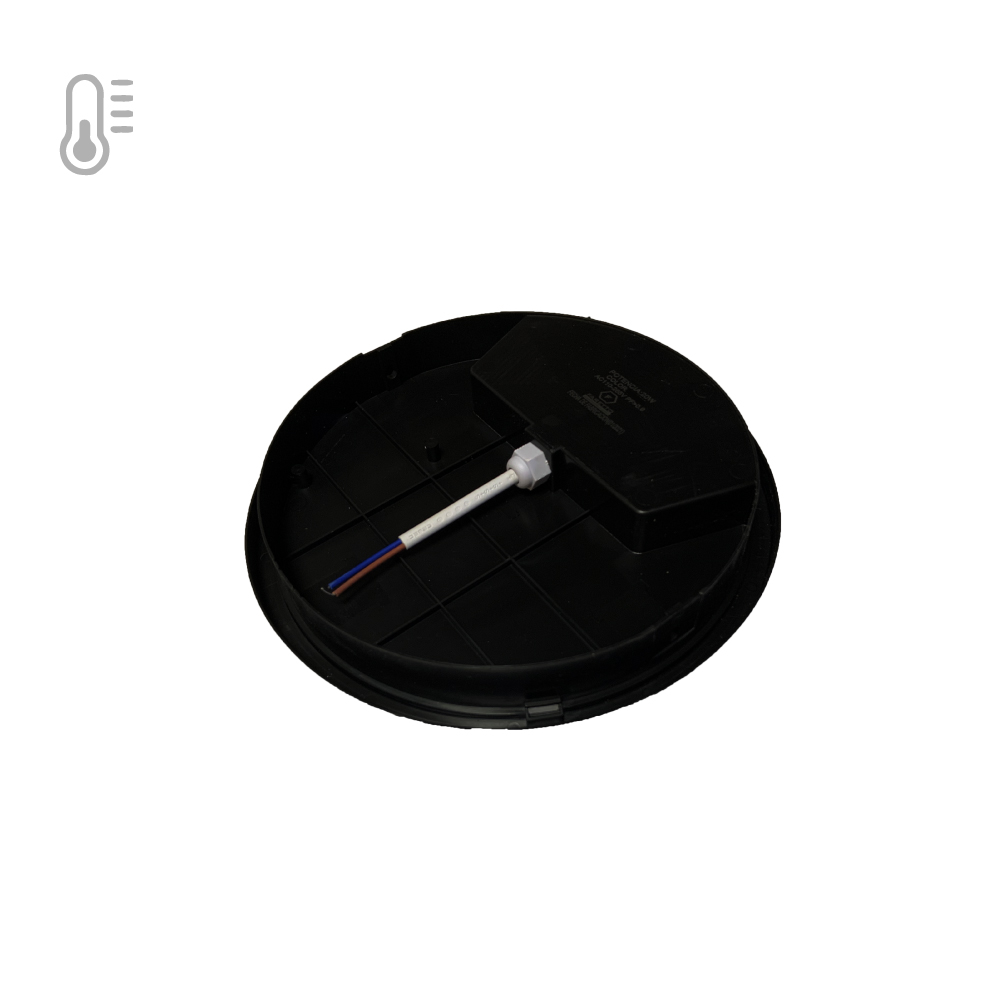 Plafón Sobrepuesto Redondo Negro 20W Ip54 Luz Neutro - Imagen 2