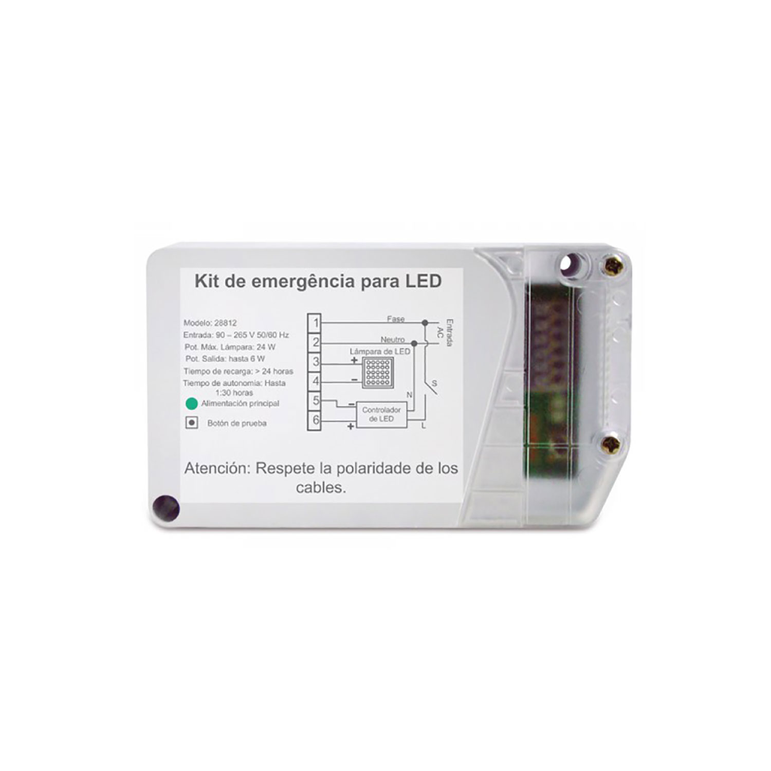 Kit De Emergencia Hasta 24W Segurimax