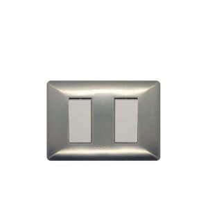 S22 Interruptor Doble 9/15 P/Aluminio-M/Blanco