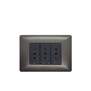 S22 Enchufe Triple 10A P/Grafito-M/Noir