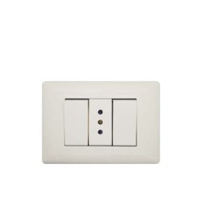 S22 Enchufe 10A + Interruptor 9/15 P/Blanca-M / Blanco