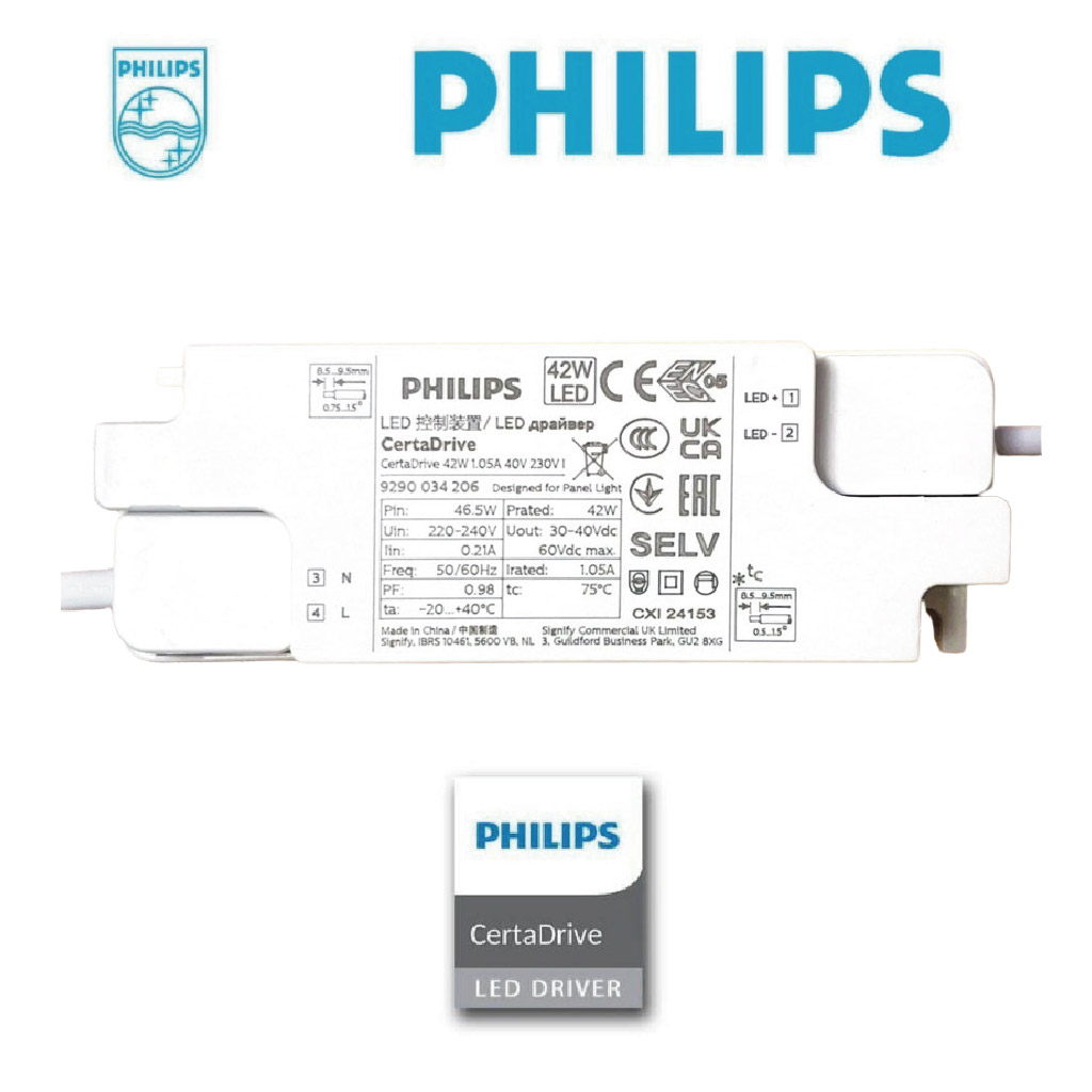 PANEL LED 603X603X35 42W 3000K FARETTO DRIVER PHILIPS - Imagen 3