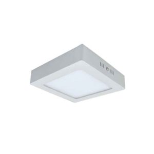 PLAFÓN SOBREPUESTO CUADRADO 24W LUZ FRÍA LUMEX