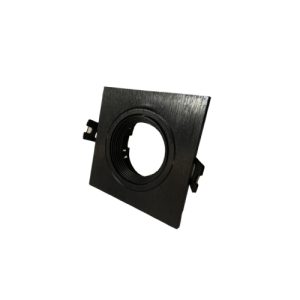 BASE EMBUTIDA CUADRADA PARA GU10 NEGRA