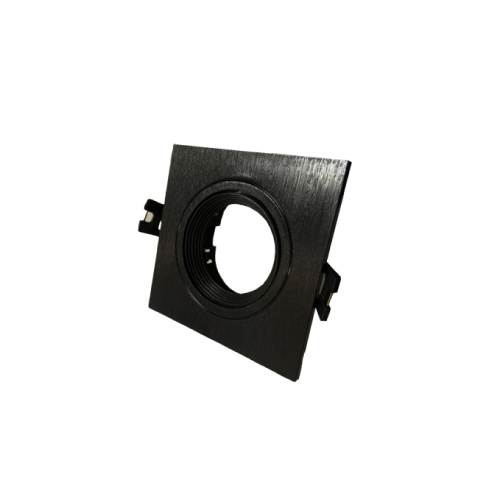 BASE EMBUTIDA CUADRADA PARA GU10 NEGRA