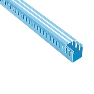 Canaleta ranurada 40x40x2000mm mt azul adh