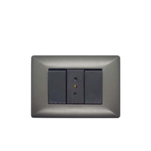 S22 enchufe 10a + interruptor 9/15 p/grafito-m/noir