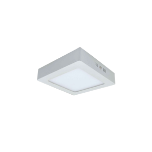 PLAFÓN SOBREPUESTO CUADRADO 12W LUZ CÁLIDA FARETTO