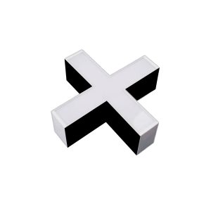 UNIÓN X PARA LÁMPARA LINEAL NEGRO LUZ CÁLIDA